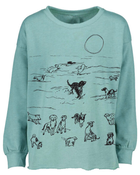 Drop Shoulder Crew Beach Dogs