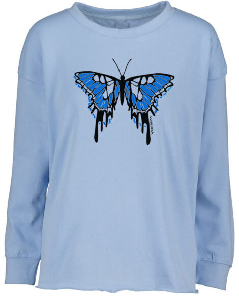 Drop Shoulder Crew Butterfly