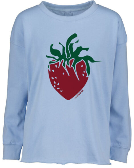 Drop Shoulder Crew Strawberry