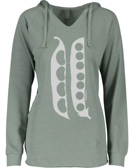 Notch Neck Hoody Pea Pods