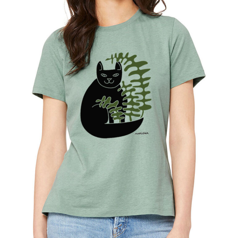 Relaxed Crewneck Cat Fern