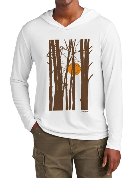 Tri Blend Long Sleeve Hooded T Autumn Sun