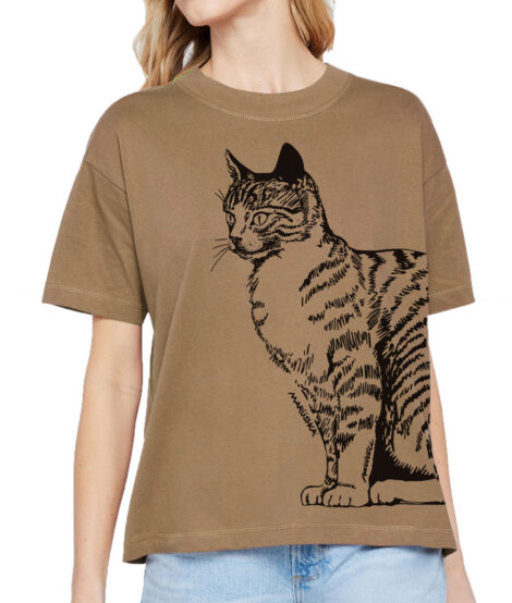 Boxy Crew T Cat Tail
