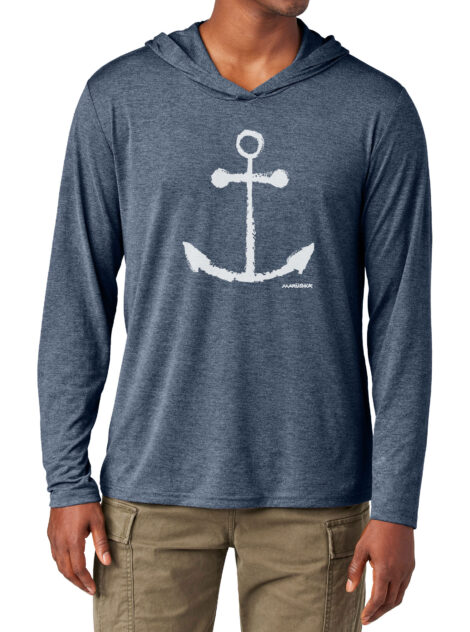 Tri Blend Long Sleeve Hooded T Anchor