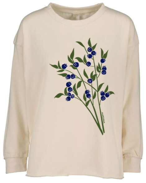 Drop Shoulder Crew Blueberries