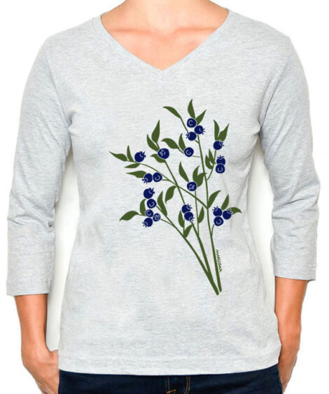 3/4 Sleeve Tee Blueberries