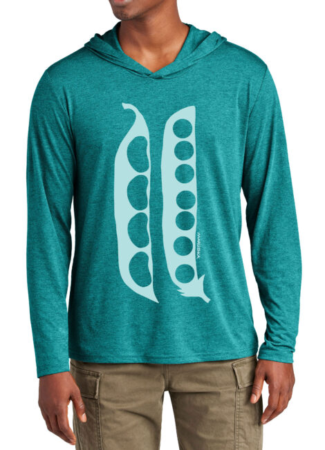 Tri Blend Long Sleeve Hooded T Pea Pods