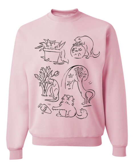 Crewneck Sweatshirt Bad Cats