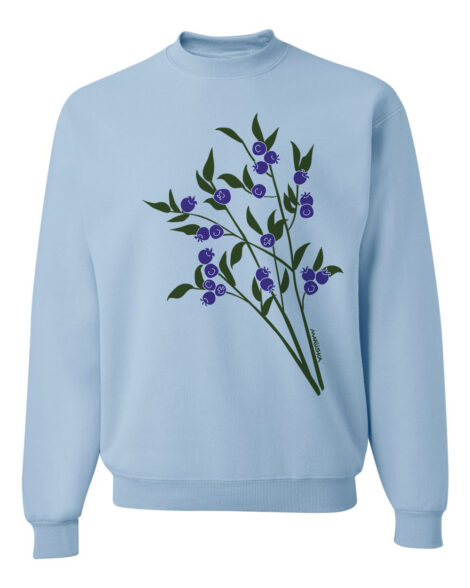 Crewneck Sweatshirt Blueberries