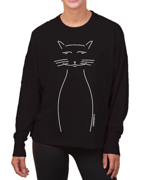 Boxy Long Sleeve Tee Whiskers