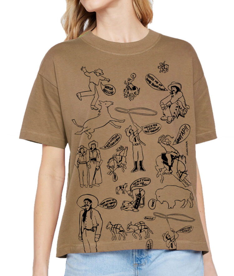 Boxy Crew T Cowboys