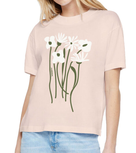 Boxy Crew T Flower Patch