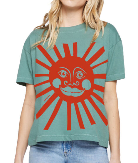 Boxy Crew T Sun face