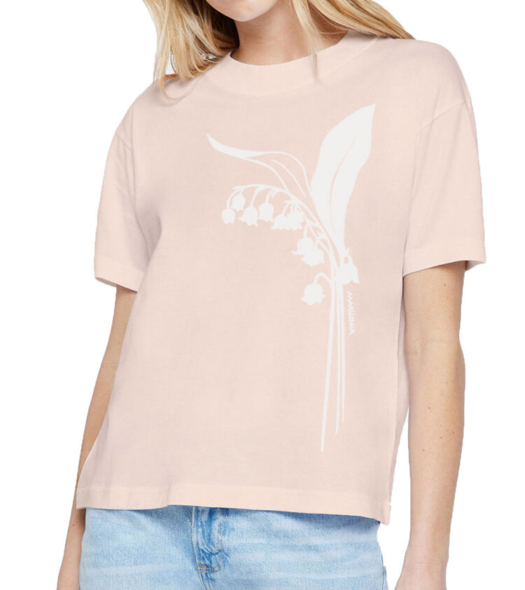 Boxy Crew T Lily of the Valley