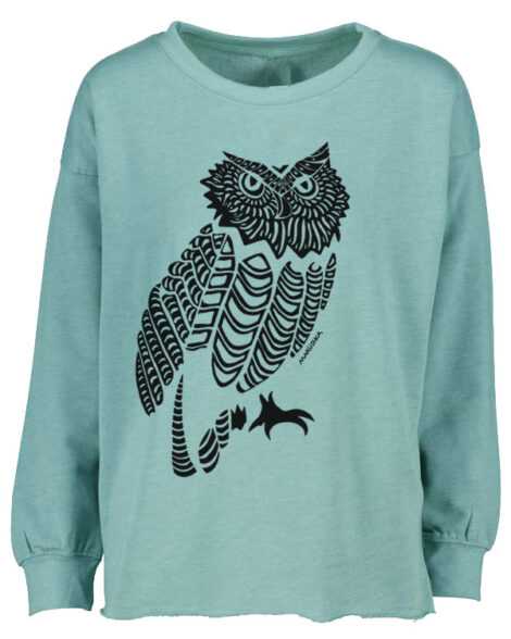 Drop Shoulder Crew Owl