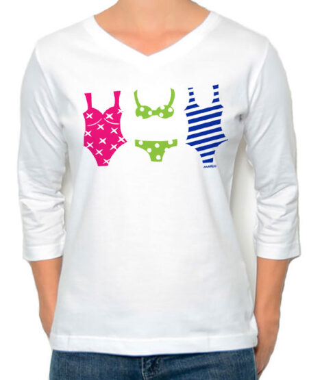 3/4 Sleeve Tee Swimsuits