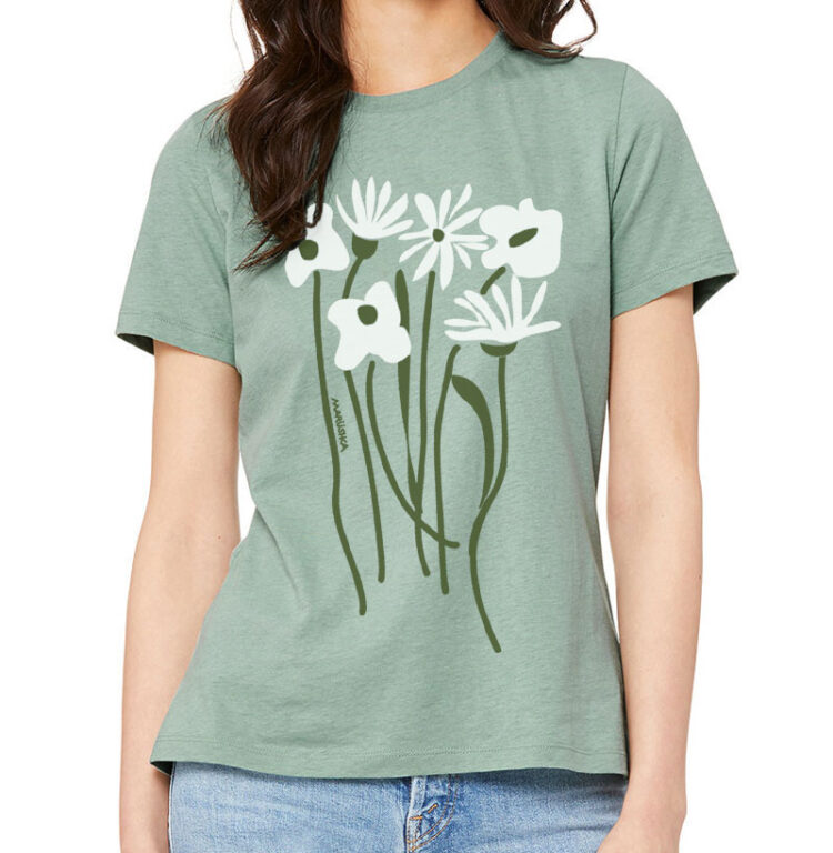Relaxed Crewneck Flower Patch