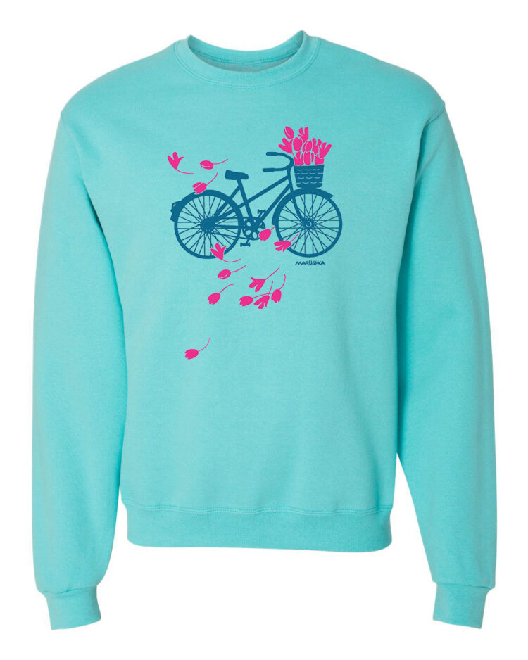 Crewneck Sweatshirt Tulip Bike
