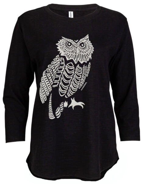 3/4 Slub Hi-Lo Owl