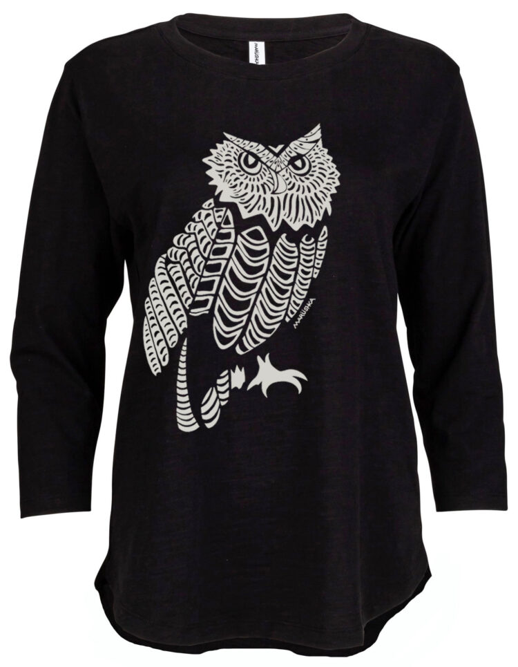 3/4 Slub Hi-Lo Owl