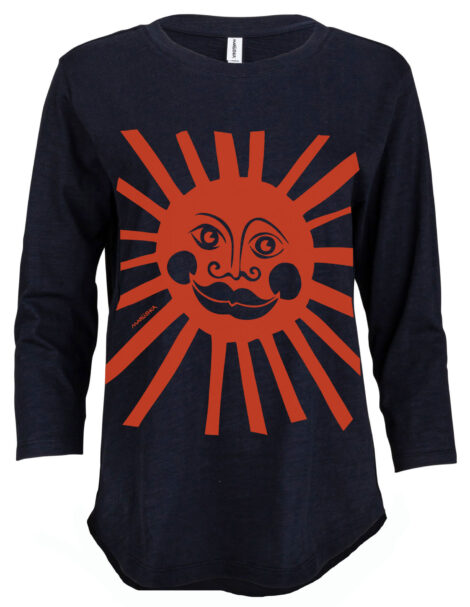 3/4 Slub Hi-Lo Sun Face