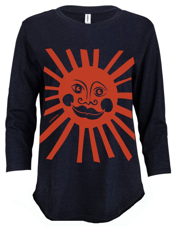 3/4 Slub Hi-Lo Sun Face