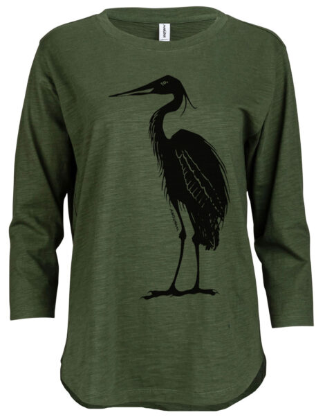3/4 Slub Hi-Lo Egret