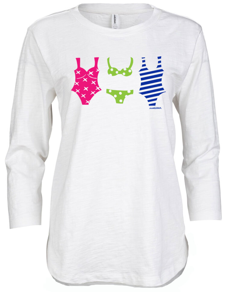 3/4 Slub Hi-Lo Swimsuits