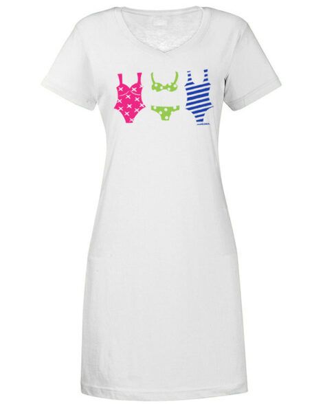 V-Neck Dress Swimsuits