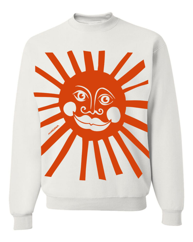 Crewneck Sweatshirt Sun Face