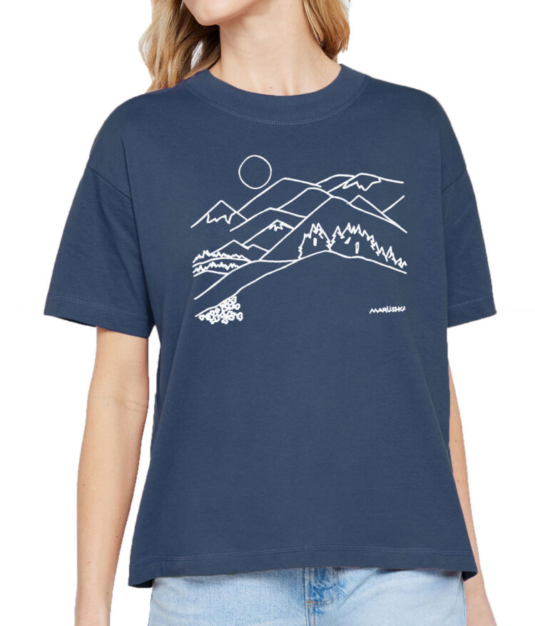 Boxy Crew T Mountains
