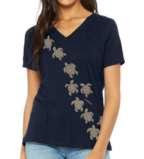 Relaxed V Neck Sea Turtle March