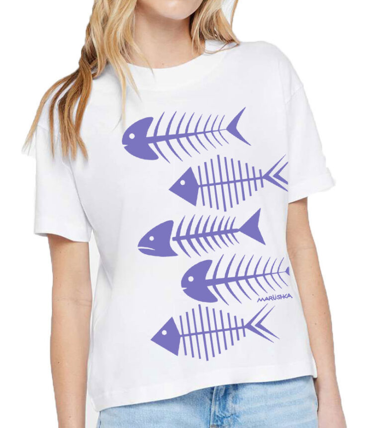 Boxy Crew T Fishbones