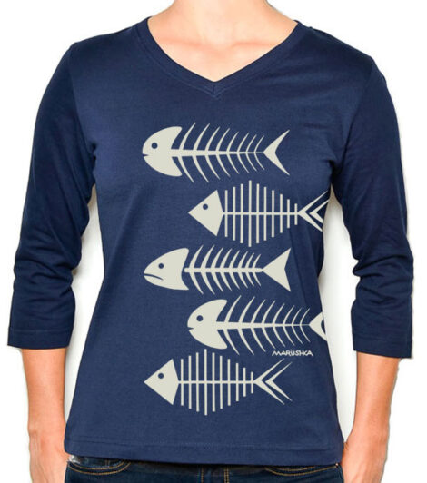 3/4 Sleeve Tee Fishbones