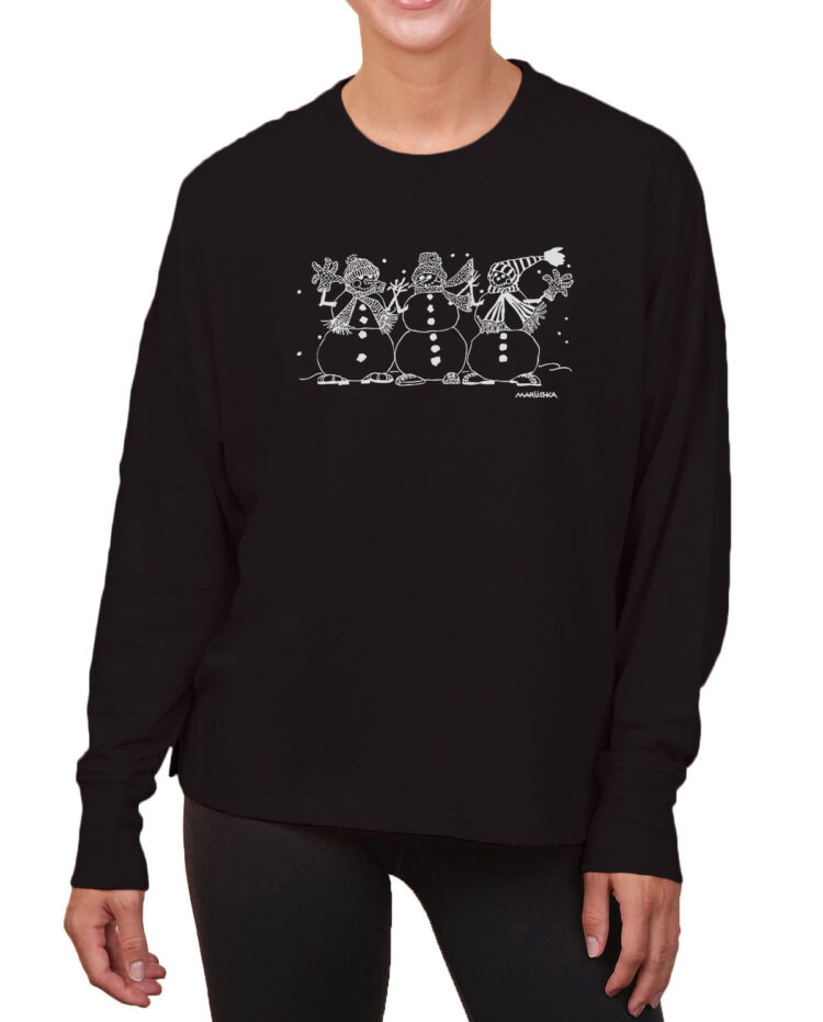 Boxy Long Sleeve Tee Snow People