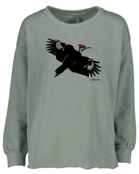 Drop Shoulder Crew Pileated Woodpecker