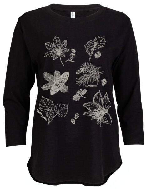 3/4 Slub Hi-Lo Fall Foliage