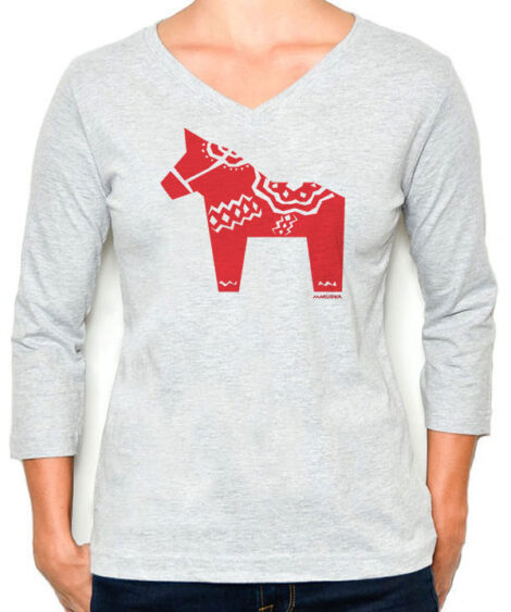 3/4 Sleeve Tee Swedish Horse