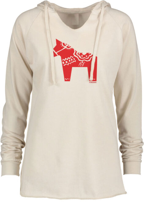 Notch Neck Hoody Swedish Horse