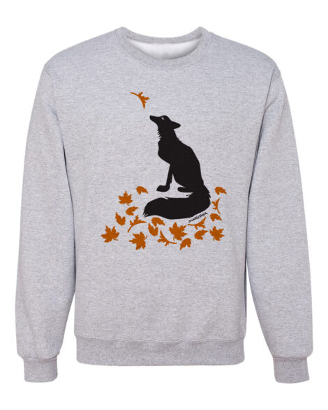 Crewneck Sweatshirt Fox Leaves