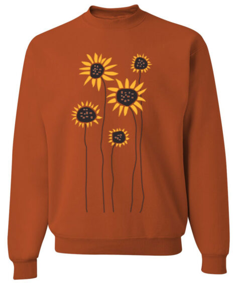 Crewneck Sweatshirt Sunflower Field