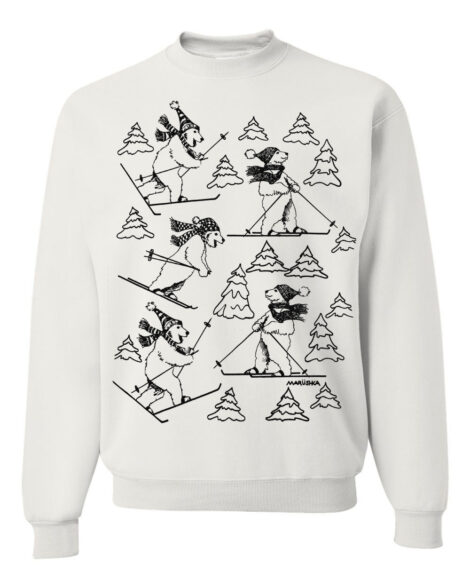 Crewneck Sweatshirt Ski Bears
