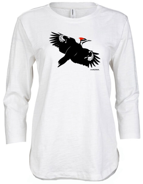 3/4 Slub Hi-Lo Pileated Woodpecker