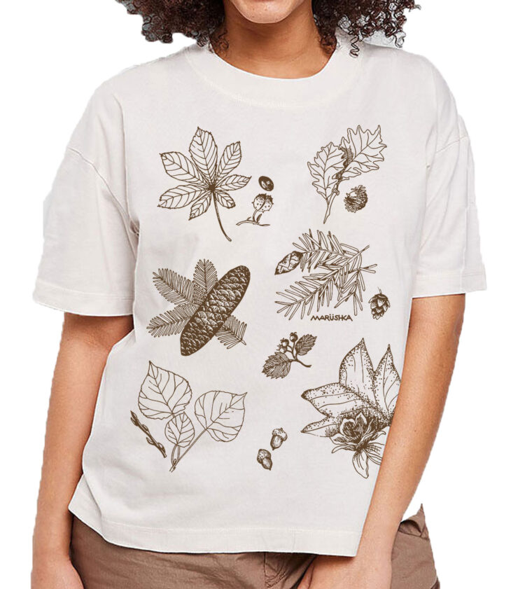 Boxy Crew T Fall Foliage