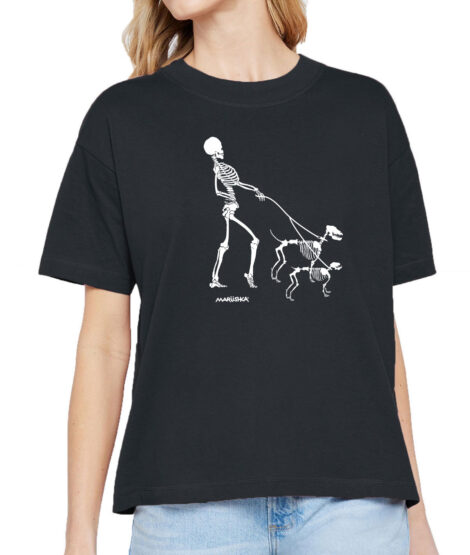 Boxy Crew T Skeleton Walk