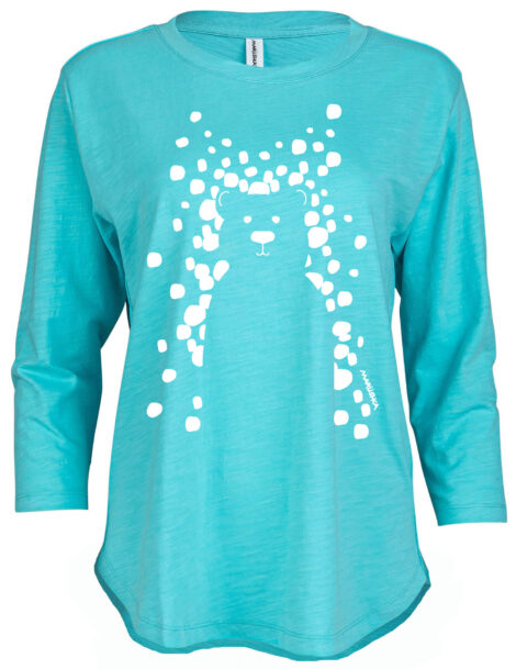 3/4 Slub Hi-Lo Snow Bear