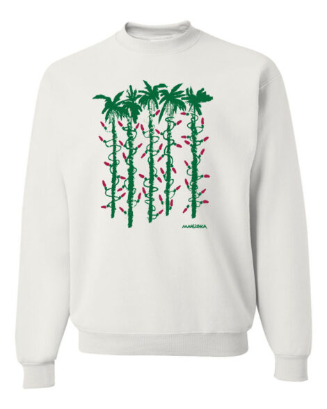 Crewneck Sweatshirt Palm Lights