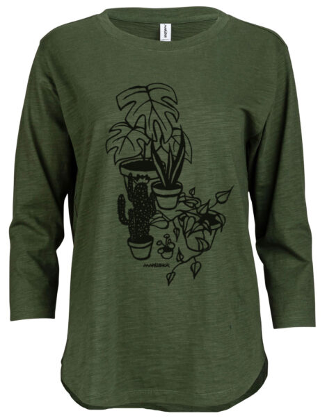 3/4 Slub Hi-Lo Houseplants