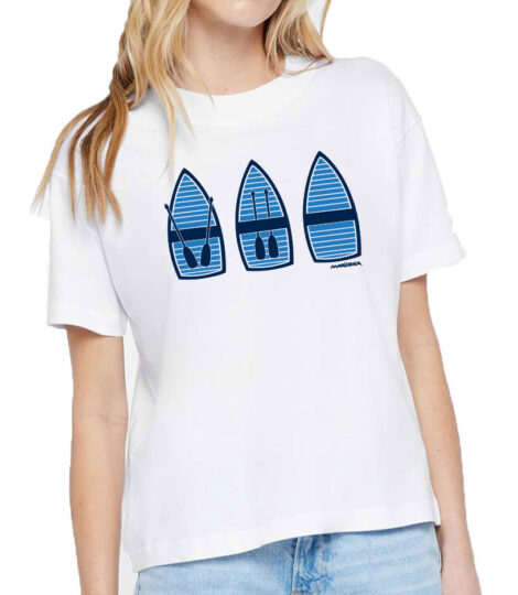 Boxy Crew Tee Row Boats