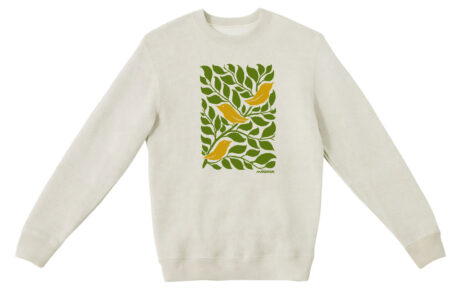 Textured Sweater 3 Birds